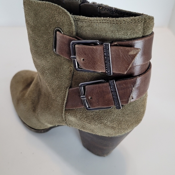Gianni bini olive green buckled leather boots - Picture 4 of 8